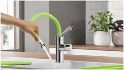 Flexible kitchen faucet photo