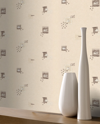 Wallpaper for the kitchen washable design non-woven wide