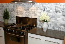 Kitchen Design With Stove Against The Wall