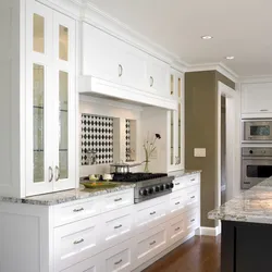 Kitchen Design With Stove Against The Wall