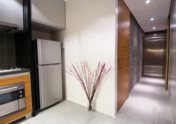 Kitchen Without Door Design In The Hallway