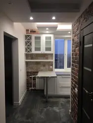 Kitchen without door design in the hallway