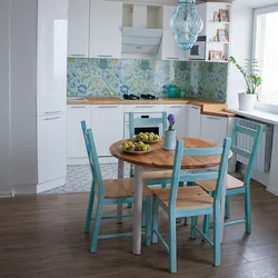 Color Of Chairs In The Kitchen Interior