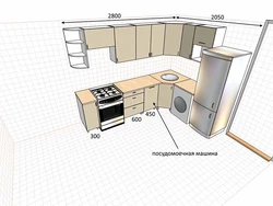 Дызайн кухні памерам 5 на 5 метраў
