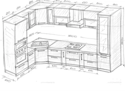Kitchen Project With Corner Sink With Photo Dimensions