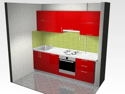 Гарнитур кухонный для маленькой кухни прямой 2 метра фото