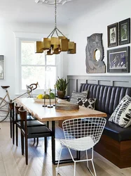 Dining areas for the kitchen with a sofa and chairs photo