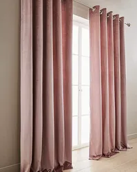 Dusty rose curtains for the bedroom photo