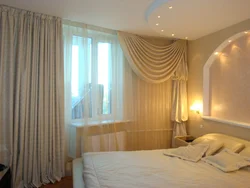 Bedroom Window Design With One Curtain