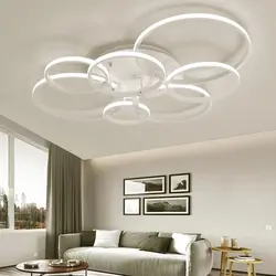 LED Chandeliers For Suspended Ceilings In The Living Room Photo