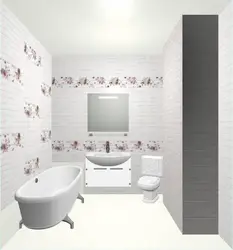 Shabby tiles in the bathroom interior