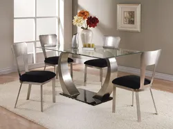 Современный кухонный стол со стульями на кухню фото