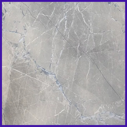 Marquina marble blue countertop in the kitchen interior