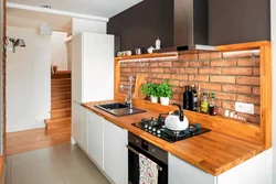 Kitchen Design With Wooden Splashback