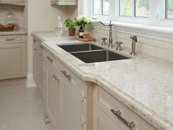 Countertop Made Of Artificial Stone In The Kitchen Interior