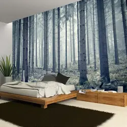 Bedroom Interior With Forest