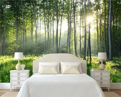 Інтэр'ер спальні з лесам
