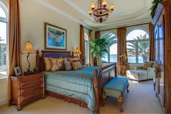Mediterranean style in the bedroom interior