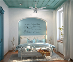 Средиземноморский стиль в интерьере спальни