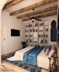 Mediterranean style in the bedroom interior