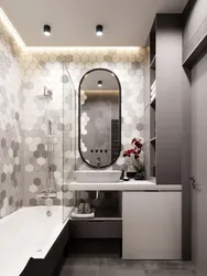 Дызайн маленькай ваннай з туалетам панэлямі