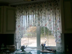 Как сшить шторы на кухню аркой фото
