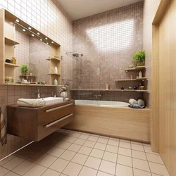 Фото ванной комнаты плитка в теплых тонах