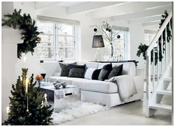 Winter living room photo