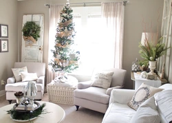 Winter living room photo