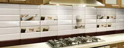 Tiles 30 by 60 in the kitchen interior