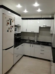 Kitchen Set Black And White Corner For A Small Kitchen Photo
