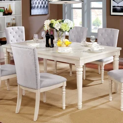 Красивые обеденные столы и стулья для гостиной фото
