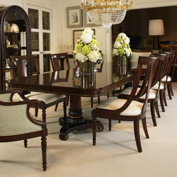 Beautiful dining tables and chairs for the living room photo