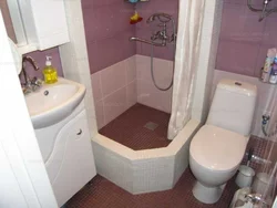 Bathroom in Khrushchev combined renovation design