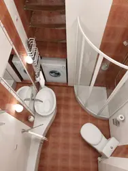 Bathroom in Khrushchev combined renovation design