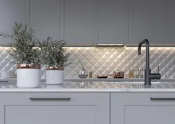 Фартук для кухни из плитки дизайн современный 2023