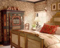 Старадаўні дызайн спальні