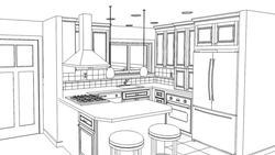 Kitchen Design Sketch