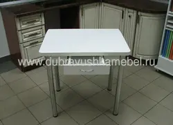 Table with drawer for a small kitchen photo