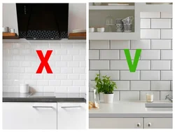 Grout On White Tiles In The Kitchen Photo
