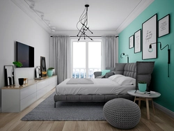 Accent in bedroom design