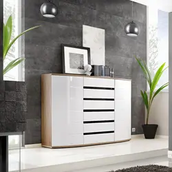 Chest of drawers in the living room in a modern style photo