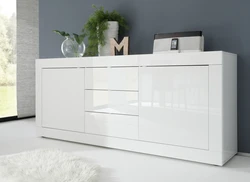 Chest of drawers in the bedroom photo modern white