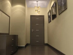 Photo hallway dark floors dark doors