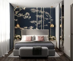 What wallpaper is now in fashion 2023 for the bedroom photo design
