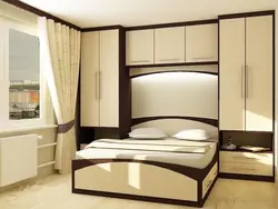 Спальный гарнитур для маленькой спальни со шкафом и комодом фото