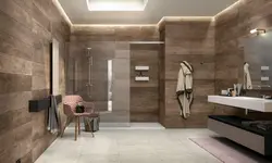 Bathroom design wood-look porcelain tiles