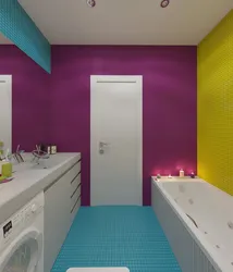 Bright small bath design