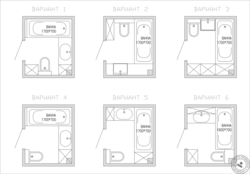 Bathroom design plan