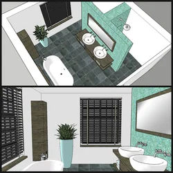 Дизайн ванной план